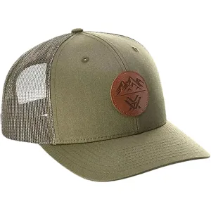 Vortex Optics Mens Three Peaks Leather Patch Hat Loden