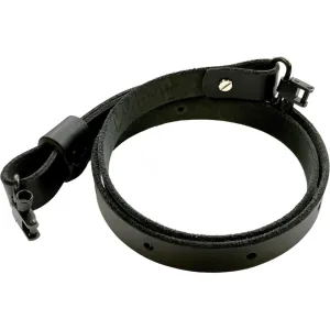 MidwayUSA Traditional Leather Rifle Sling with Sling Swivel Black