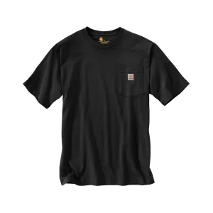 Carhartt Men's K87 Loose Fit Heavyweight Short Sleeve Crew Neck Pocket T Shirt Black 2XL Tall