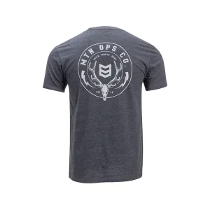 MTN OPS Men's Family. Faith. Hunt. T Shirt Heather Charcoal Large