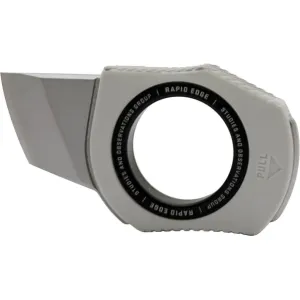 SOG Rapid Edge Fixed Blade Knife 1" Tanto Point Stainless Satin Blade Aluminum Handle Concrete Dust