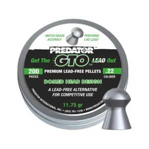 Predator GTO Air Gun Pellets 22 Caliber 11.75 Grain Domed Tin of 200
