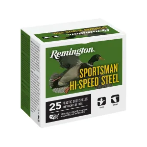 Remington Sportsman Hi-Speed 12 Gauge Ammo 2-3/4" #2 Steel Shot 1-1/8 oz Box of 25
