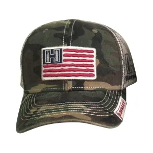 Hornady Mens Blister Flag Hat Camo