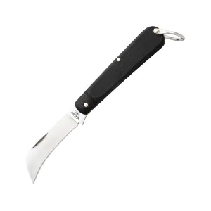 Bear & Son 7116HB Folding Knife 2.75" Hawkbill Carbon Satin Blade Zytel Handle Black