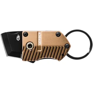 Gerber Key Note Pocket Knife 0.9" Tanto Point 5Cr13MoV Black Blade Aluminum Handle Coyote