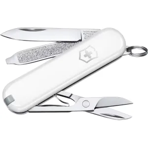Victorinox Swiss Army Classic SD Pocket Knife 7 Function Stainless Steel Blade Polymer Handle Falling Snow