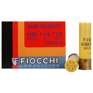Fiocchi Shooting Dynamics High Velocity 20 Gauge Ammo 3" #7-1/2 Lead Shot 1-1/4 oz Box of 25
