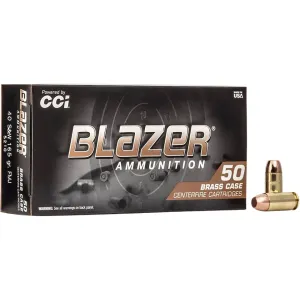 Blazer Brass 40 S&W Ammo 165 Grain Full Metal Jacket Case of 1000 (20 Boxes of 50)