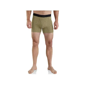 Carhartt Men's Force Grid 5" Boxer Briefs Burnt Olive Large