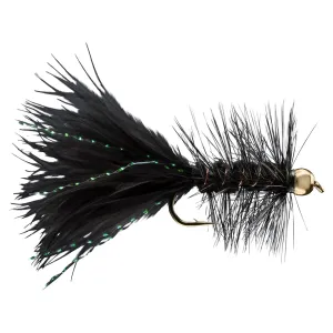 RIO Beadhead Woolly Bugger Streamer Black Size 10 12PK