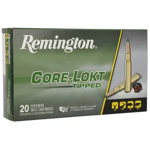Remington Core-Lokt Tipped 308 Winchester Ammo 165 Grain Polymer Tip Case of 200 (10 Boxes of 20)