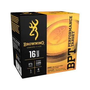Browning BPT Target 16 Gauge Ammo 2-3/4" #8 Lead Shot 1 oz Box of 25