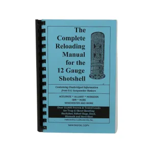 Loadbooks USA 12-Gauge Shotshells Digital Formatted Reloading Manual