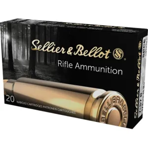 Sellier & Bellot 7x57mm Rimmed Ammo 173 Grain Jacketed Soft Point Box of 20