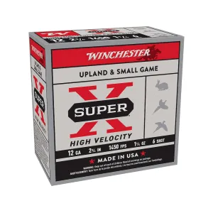 Winchester Super X High Velocity 12 Gauge Ammo 2-3/4" #6 Lead Shot 1-1/4 oz Box of 25