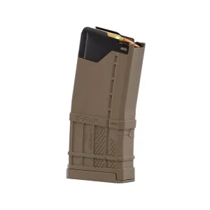 Lancer Systems L5 AWM 10/20 Advanced Warfighter AR-15 Magazine 223 Remington, 5.56x45mm, 300 AAC Blackout 10-Round Polymer Opaque Flat Dark Earth