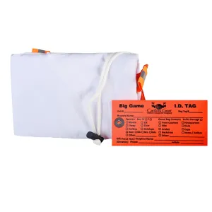Caribou Gear Game Meat Bag Large Quarter White