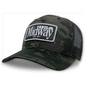 MidwayUSA Mens Richardson 862 Multicam Trucker Hat Multicam Black