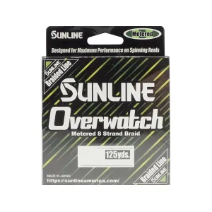 Sunline Overwatch Braided Fishing Line 16lb 125yd Green Metered