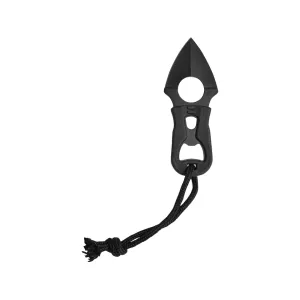Camillus Heater II Fixed Blade Knife 1.75" Spear Point 420 Black Blade Glass Filled Nylon Handle Black