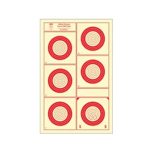 National Target International Bench Rest Shooters Target IBS 100 YD Hunter Rifle Paper 100PK
