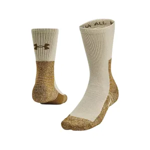 Under Armour Men's All Weather Boot Socks Khaki Base XL