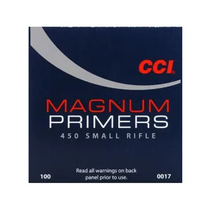 CCI Small Rifle Magnum Primers #450 Case of 5000 (5 Boxes of 1000)