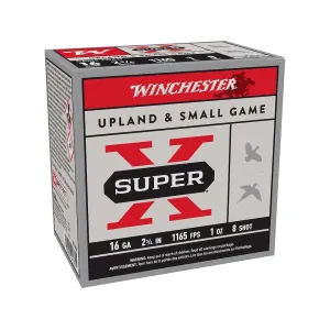 Winchester Super X Game 16 Gauge Ammo 2-3/4" #8 Lead Shot 1 oz Box of 25