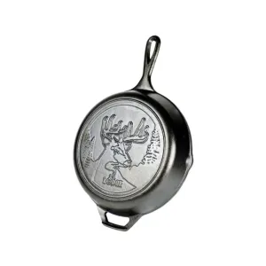 Lodge Cast Iron Wildlife Series Deer 10.25" Skillet