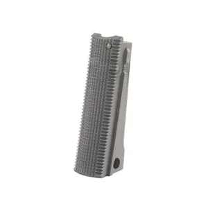 Kimber 1911 Government, Commander Flat Mainspring Housing Checkered 20 LPI Polymer Silver