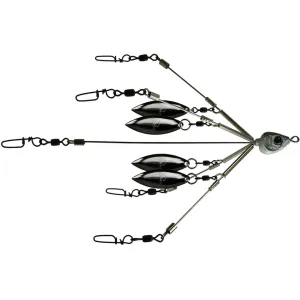 Picasso Bait Ball Finesse Umbrella Rig 6" Shad Nickel