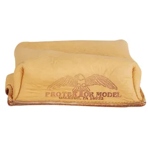 Protektor Small Brick Rear Shooting Rest Bag Leather Tan Unfilled