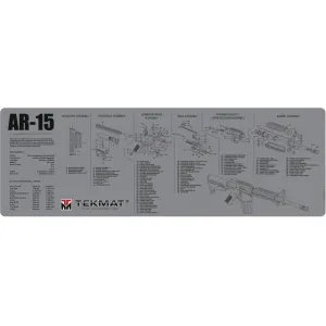 Tekmat Long Gun AR-15 Gun Cleaning Mat Gray