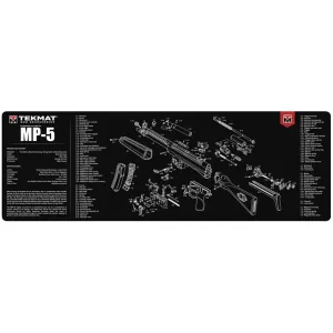 Tekmat Long Gun HK MP5 Gun Cleaning Mat Black