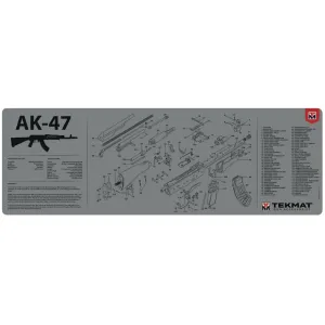 Tekmat Long Gun AK-47 Gun Cleaning Mat Gray