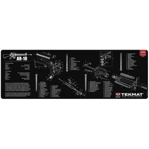 Tekmat Long Gun AR-10 Gun Cleaning Mat Black