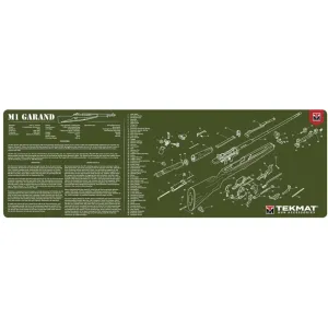 Tekmat Long Gun M1 Garand Gun Cleaning Mat Olive Drab