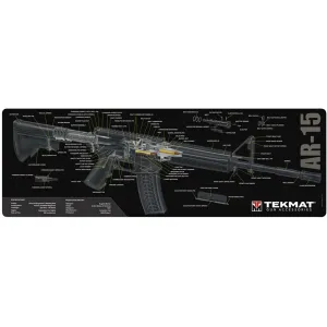 Tekmat Long Gun AR-15 Cut Away Gun Cleaning Mat Black