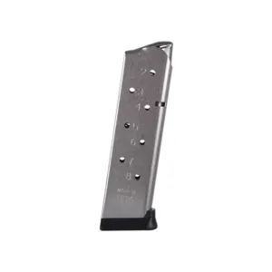 Metalform Pro Series 1911 Government, Commander Magazine 45 ACP 8-Round Stainless Round Follower Ultramag Base