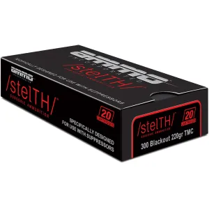Ammo Inc. Stelth 300 AAC Blackout Ammo 220 Grain Full Metal Jacket Box of 20