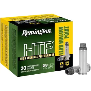 Remington High Terminal Performance (HTP) 38 Special +P Ammo 158 Grain Lead Hollow Point Box of 20