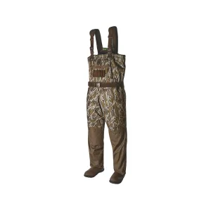 Gator Waders Men's Shield 1600 Gram Insulated Breathable Boot Foot Chest Waders Mossy Oak Original Bottomland Regular 10