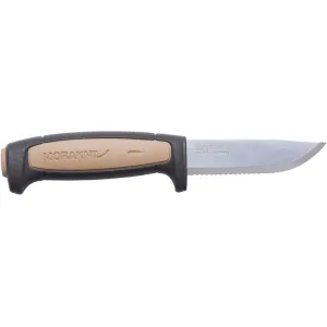 Morakniv Pro Rope SRT Fixed Blade Knife 3.58" Full Drop Point Stainless Blade TPE Handle Brown