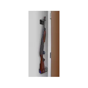 Rack'Em Racks Mount Anywhere Vertical Rifle Rack Black