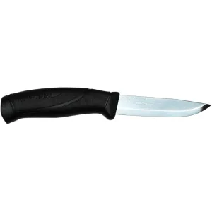 Morakniv Companion S Fixed Blade Knife 4.1" Clip Point Stainless Polished Blade Polymer Handle Black
