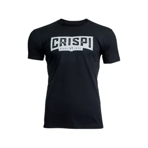 Crispi Boots Men's Since 75 Short Sleeve Crew Neck T Shirt Black XL
