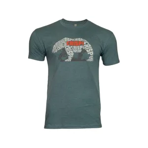 Crispi Boots Men's The Bruin Short Sleeve Crew Neck T Shirt Indigo 2XL
