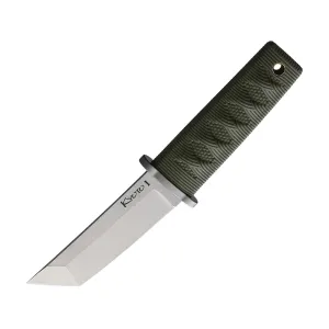 Cold Steel Kyoto I Fixed Blade Knife 3.25" Tanto Point 8Cr13MoV Satin Blade Kray-Ex Handle OD Green
