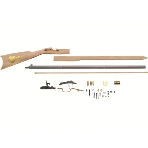 Traditions Deluxe Kentucky Muzzleloading Rifle Kit 50 Caliber 33.5" In the White Barrel Walnut Stock